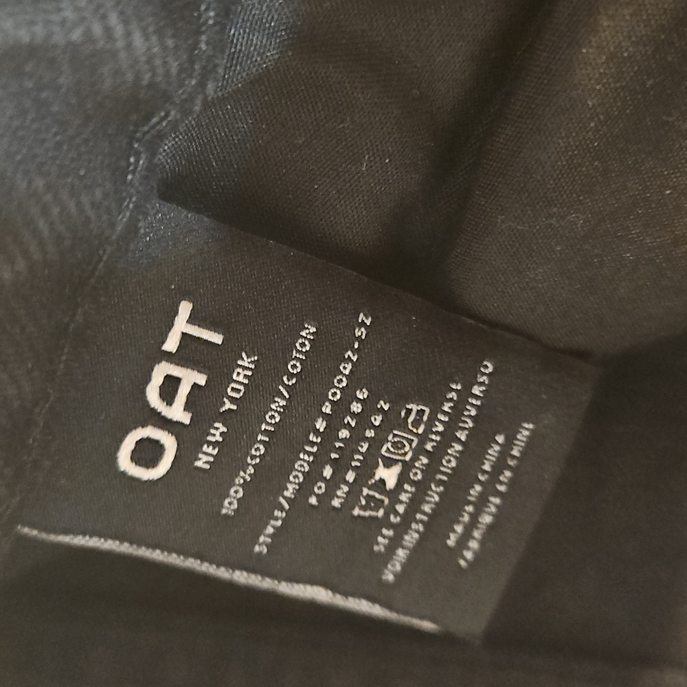 NWT Oat New York High Rise Straight Split Cuff Faded Black Jeans Denim Sz. 26 - Picture 8 of 8